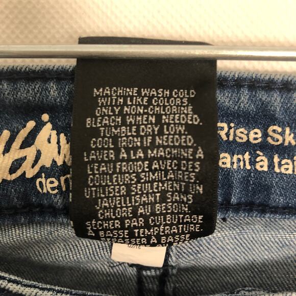 Mossimo Mid-Rise Skinny Tie-Dye Distressed Jeans 8/29 - Picture 11 of 12